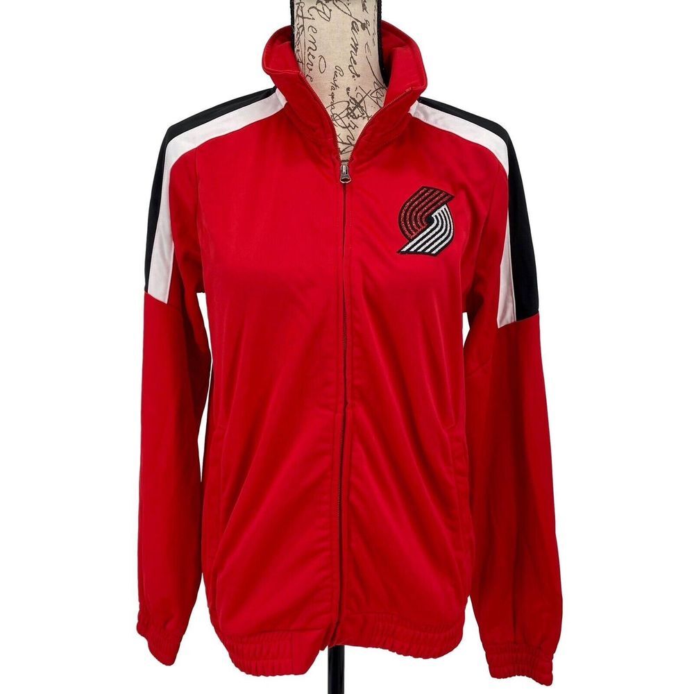 Portland Trailblazers Jacket Womens L  NBA 4Her GIII Up Full Zip